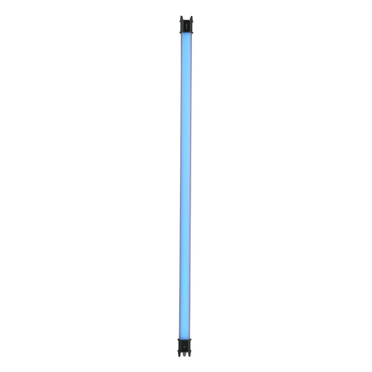 Nanlite PavoTube II 30C 4-foot RGBWW LED Tube Light front view emitting blue light