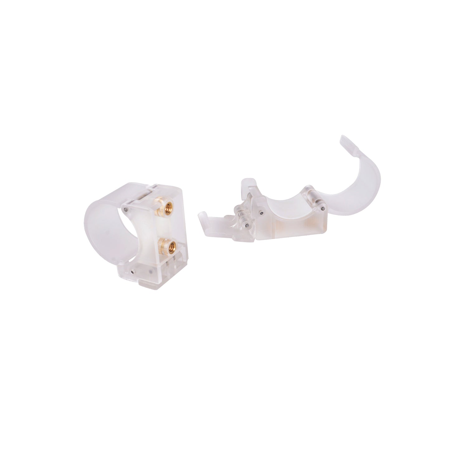 PavoTube Clear T12 LED Tube Mounting Clip with 1/4-20in Receivers