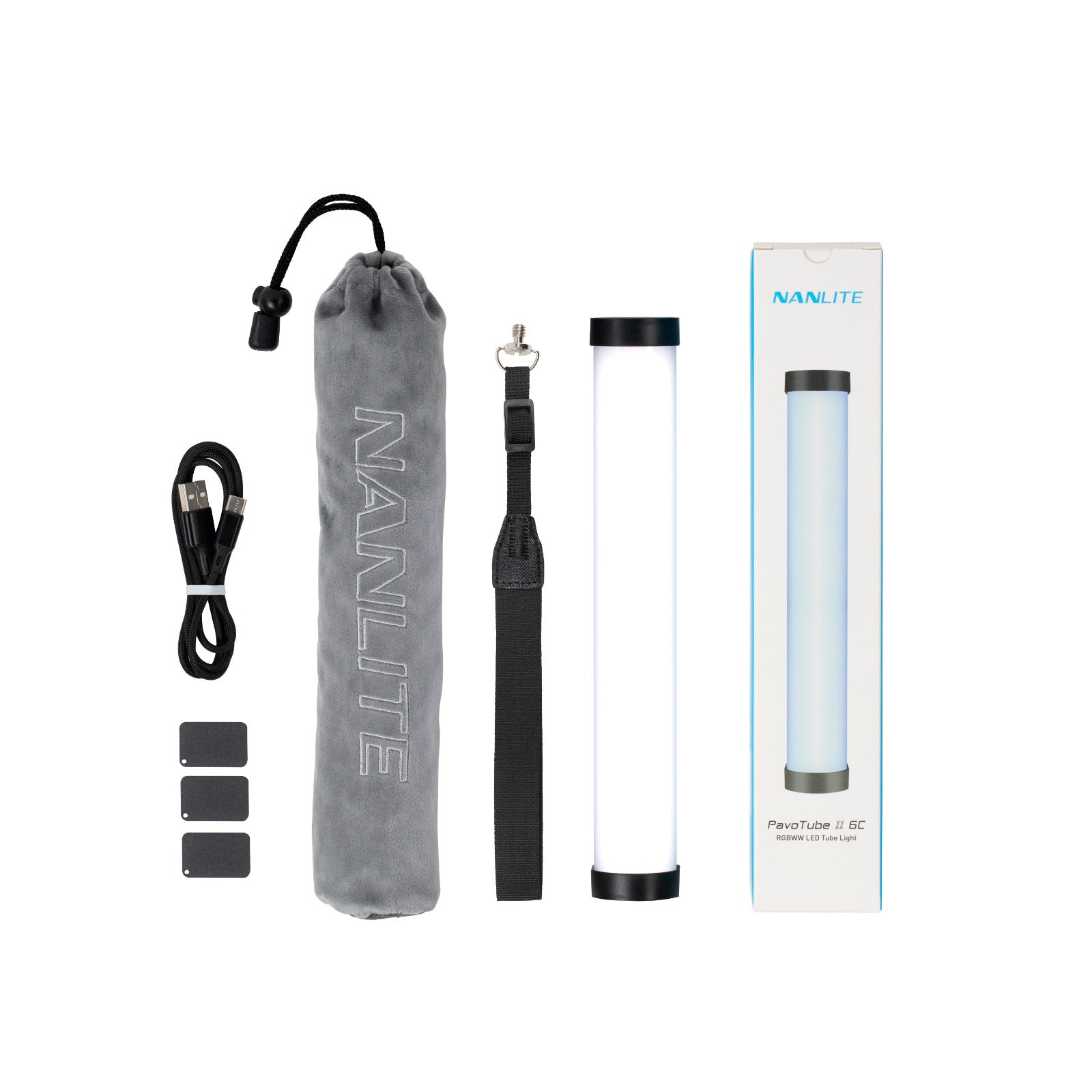 PavoTube II 6C 10-Inch RGBWW LED Tube Light | Nanlite