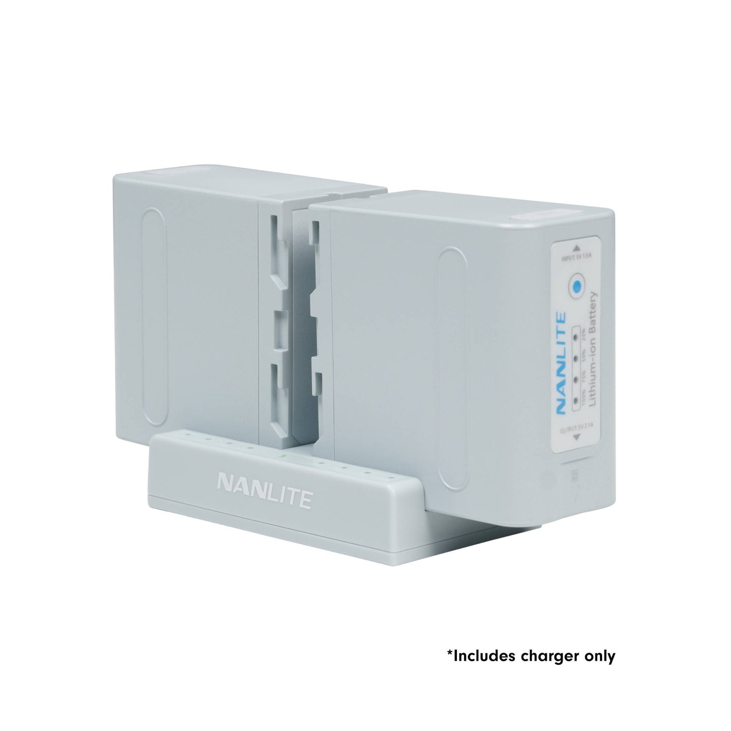 BT-CG-NPF-2 Dual-Slot NP-F Battery Charger, Mint Blue