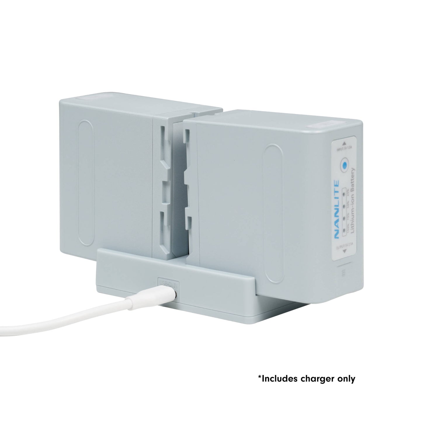 BT-CG-NPF-2 Dual-Slot NP-F Battery Charger, Mint Blue