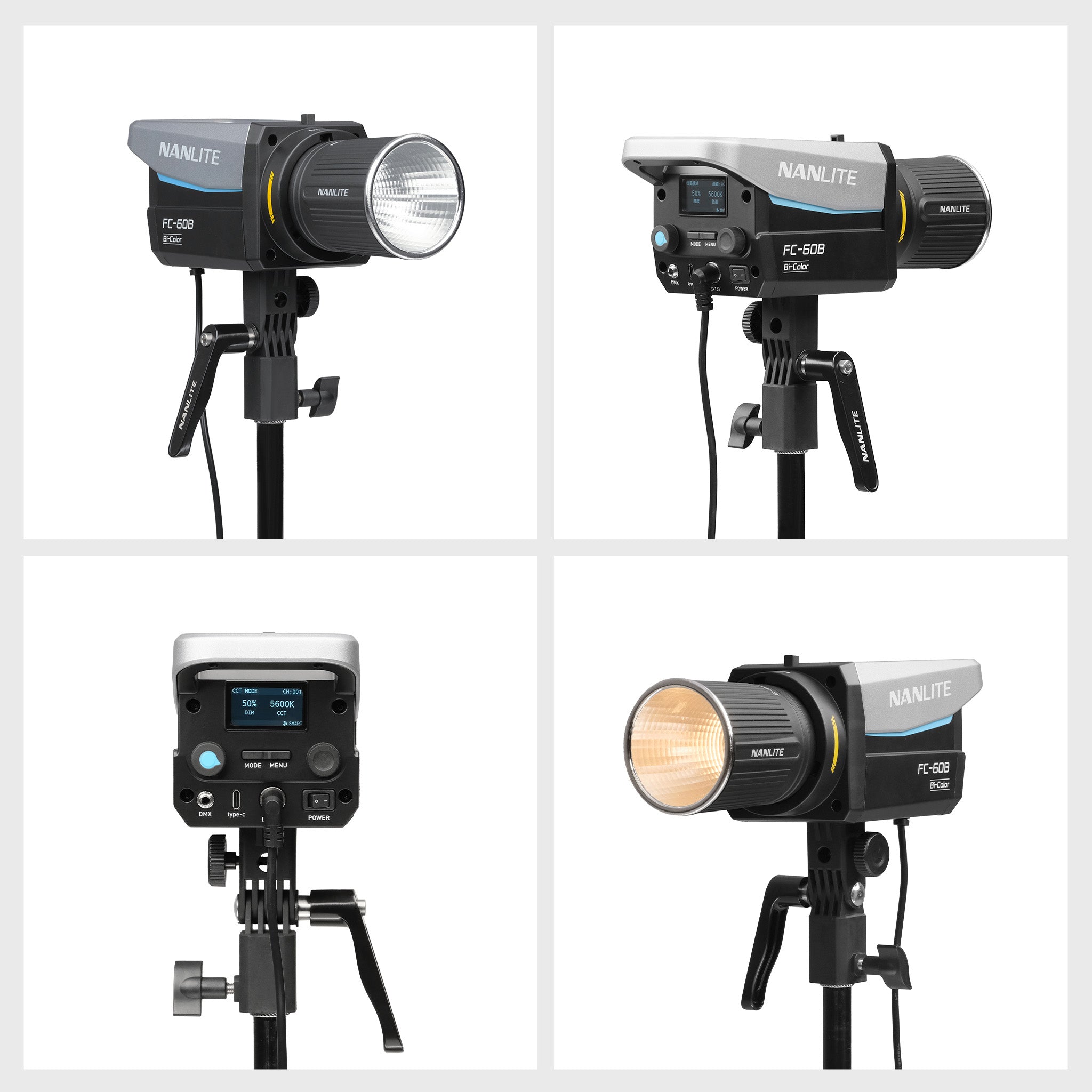 FC-60B LED Bi-Color Spotlight for Video and Photo | Nanlite