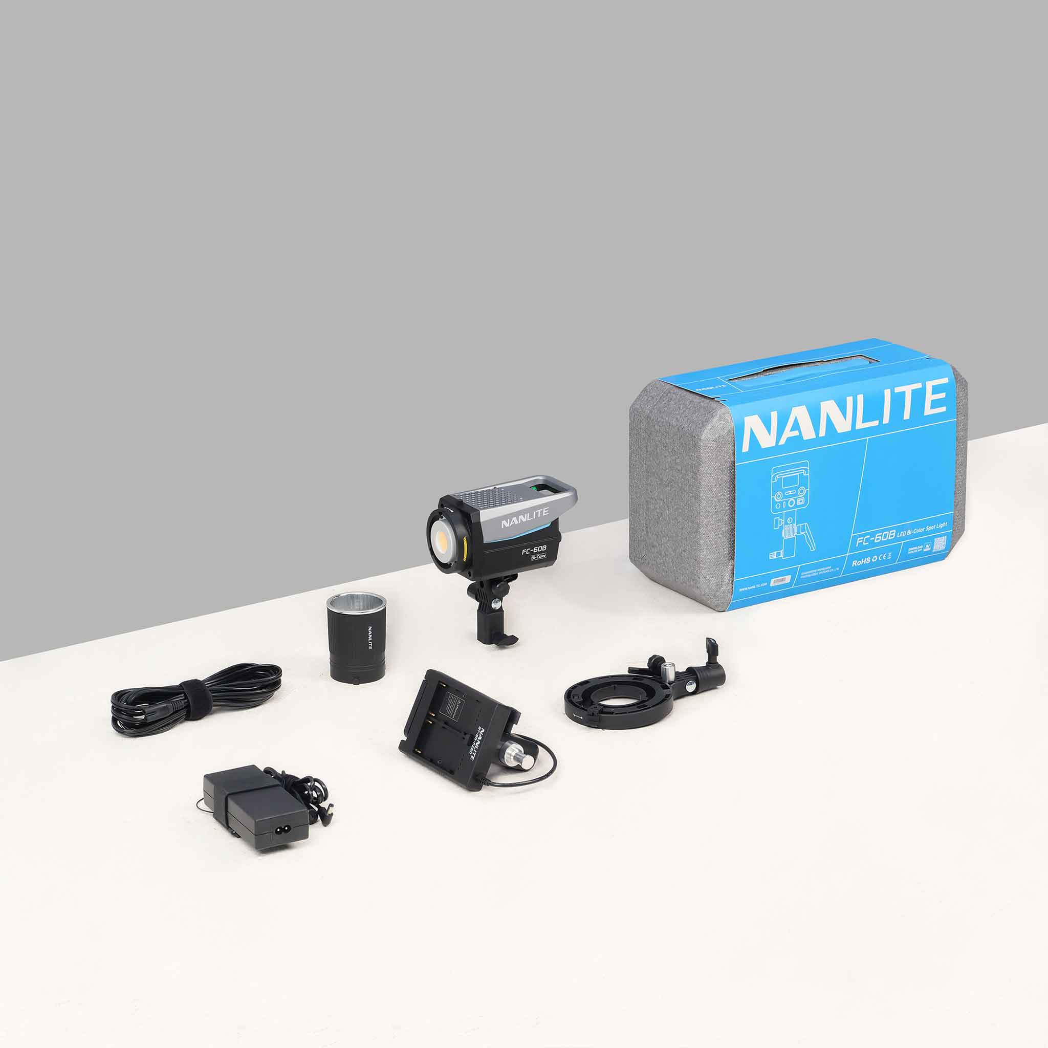 FC-60B Bi-Color LED Spotlight for Video and Photo | Nanlite