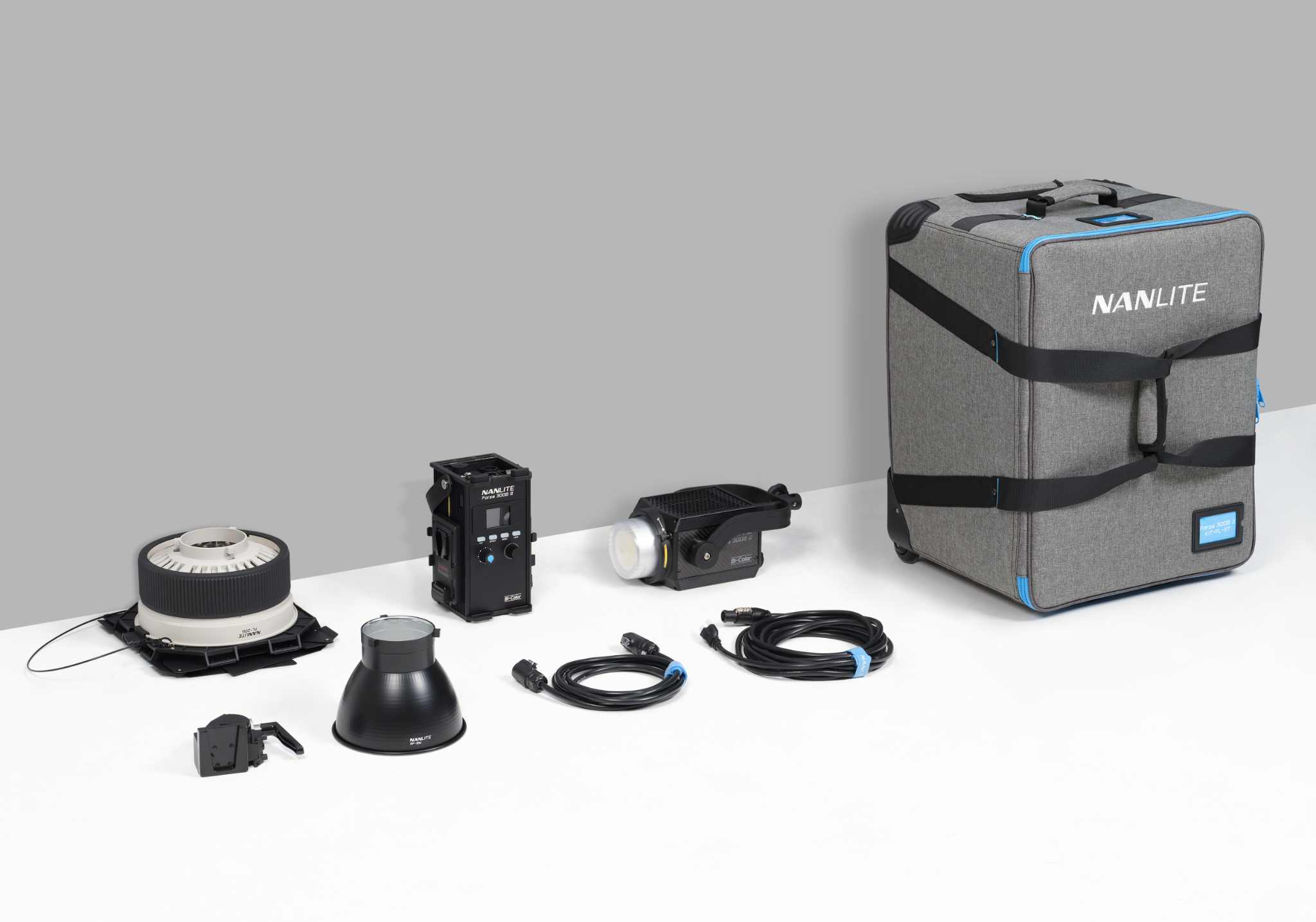 Forza 300B II LED Spotlight, Fresnel, and Case Kit | Nanlite