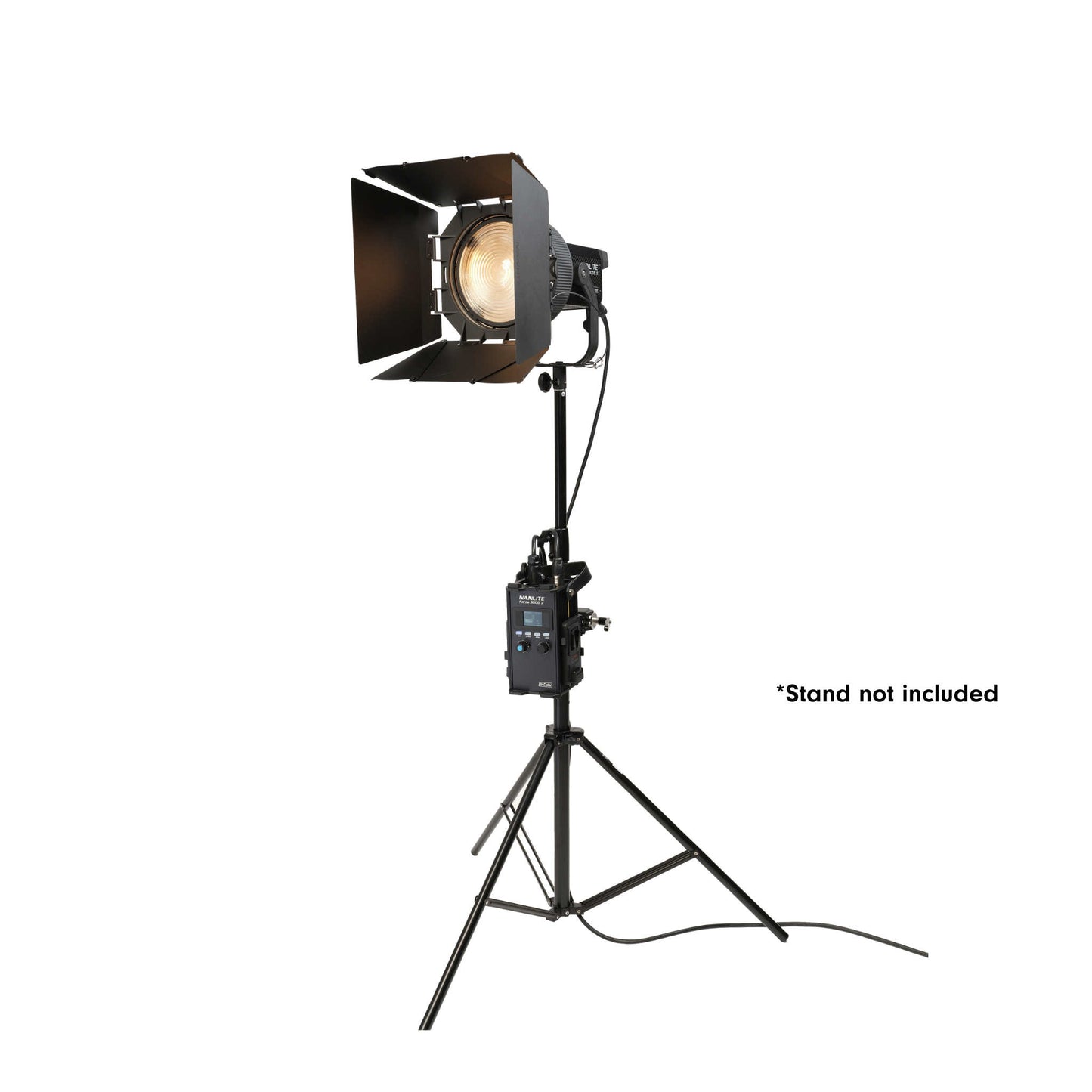 Forza 300B II LED Spotlight and FL-20G Fresnel Rolling Case Kit
