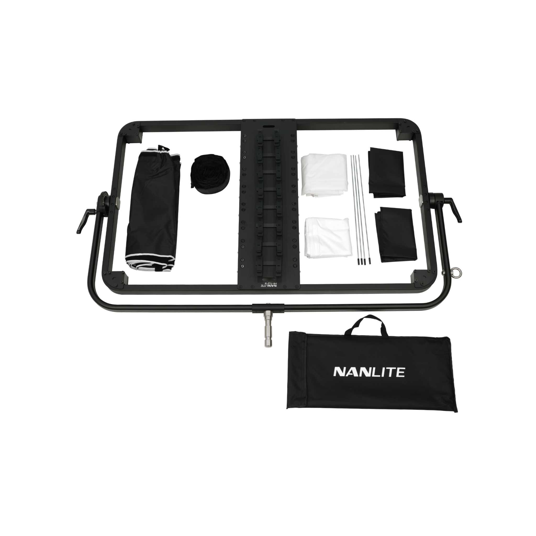 8-Tube Light Frame with Softbox & Grid FR-T12-8+SB | Nanlite
