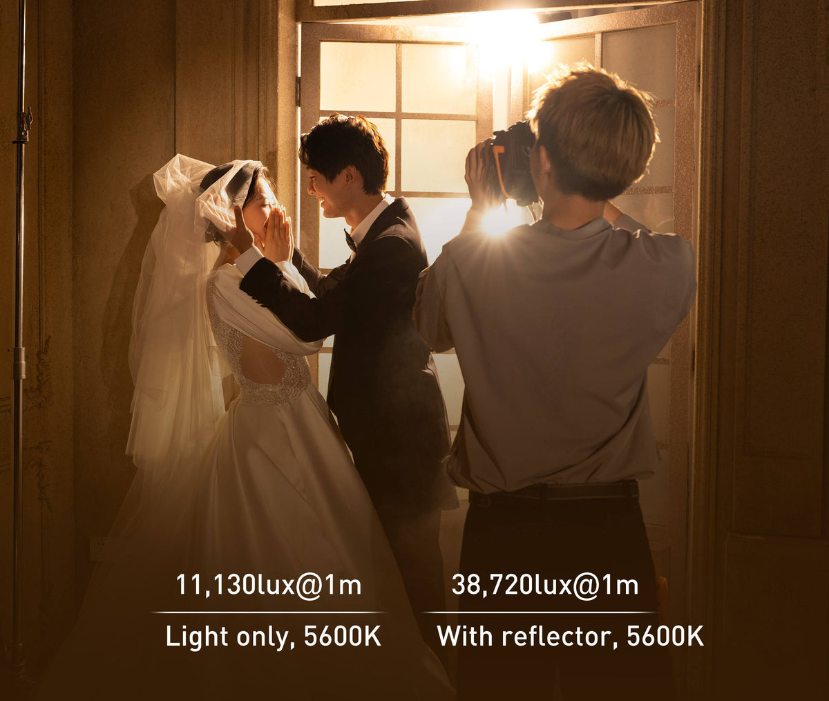 Gain flexible, powerful brightness for all kinds of shooting scenarios. FS‑300B provides wide‑range output for studio and on‑location work.