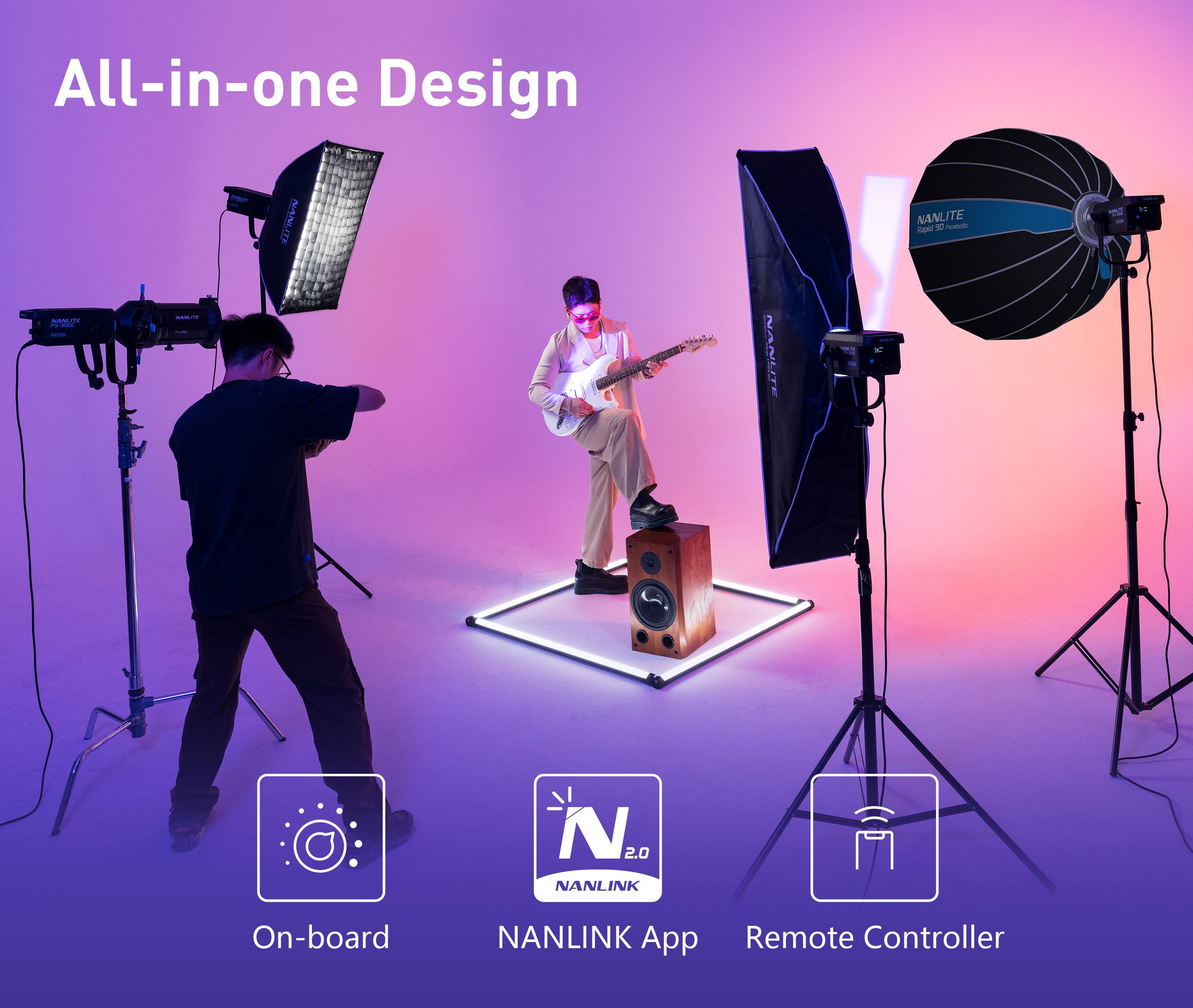 FS-300C LED Full-Color Monolight with Bowens Mount | Nanlite