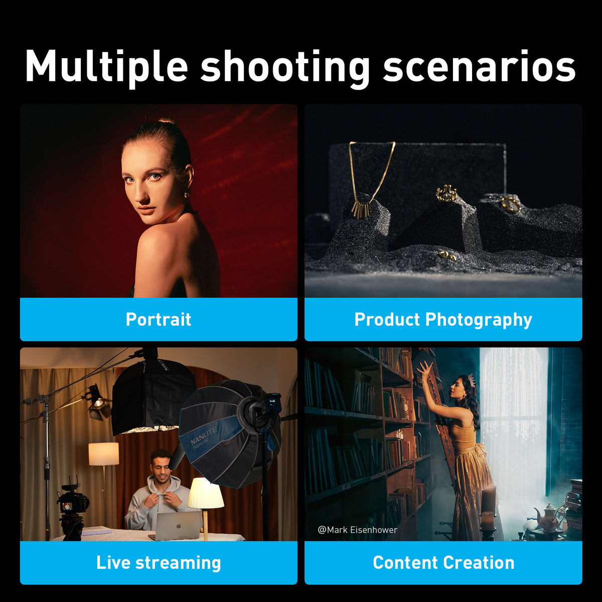 What are the application scenarios for the FS-60B?
The FS-60B is ideal for portrait photography, product photography, live streaming, and content creation.
