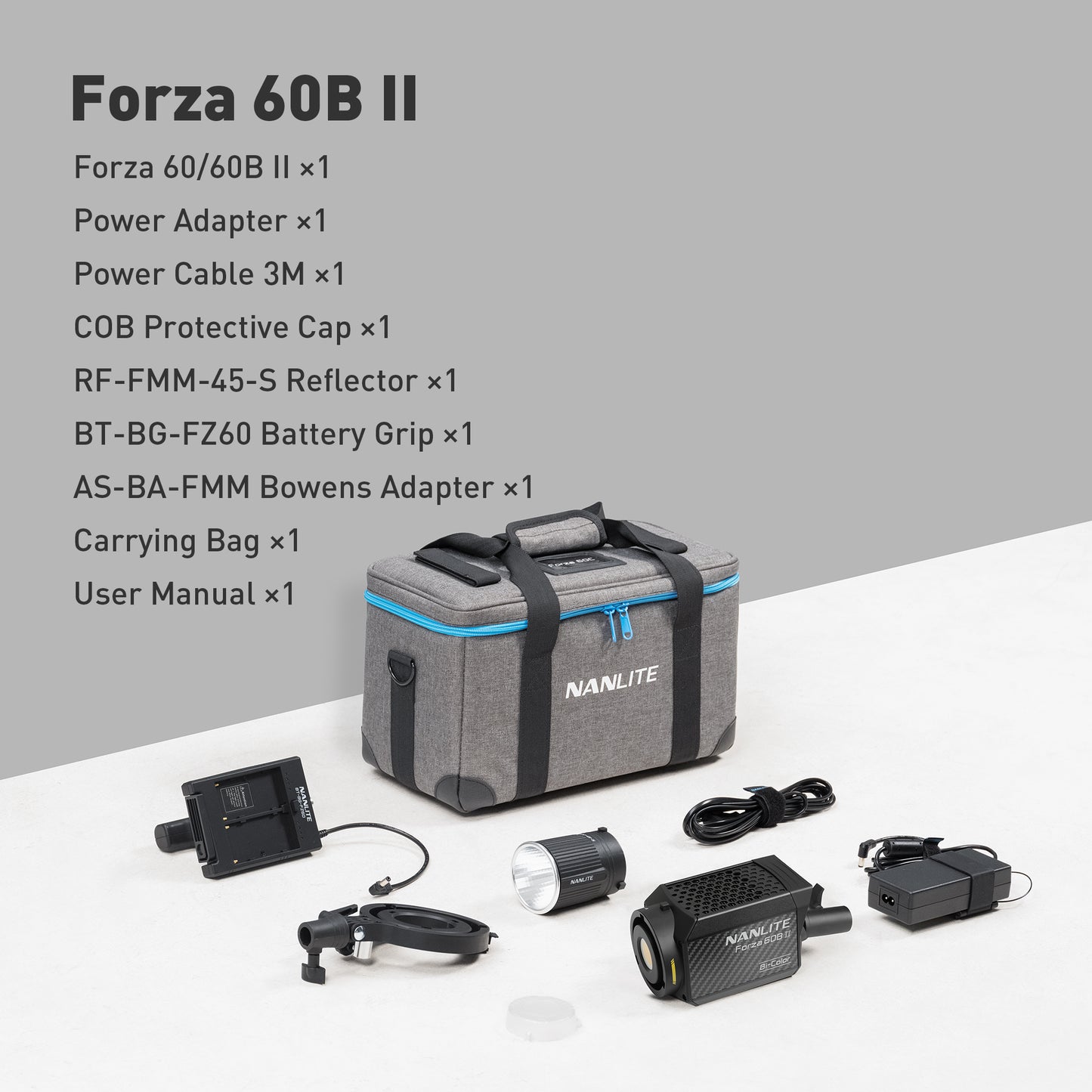 Forza 60B II Includes