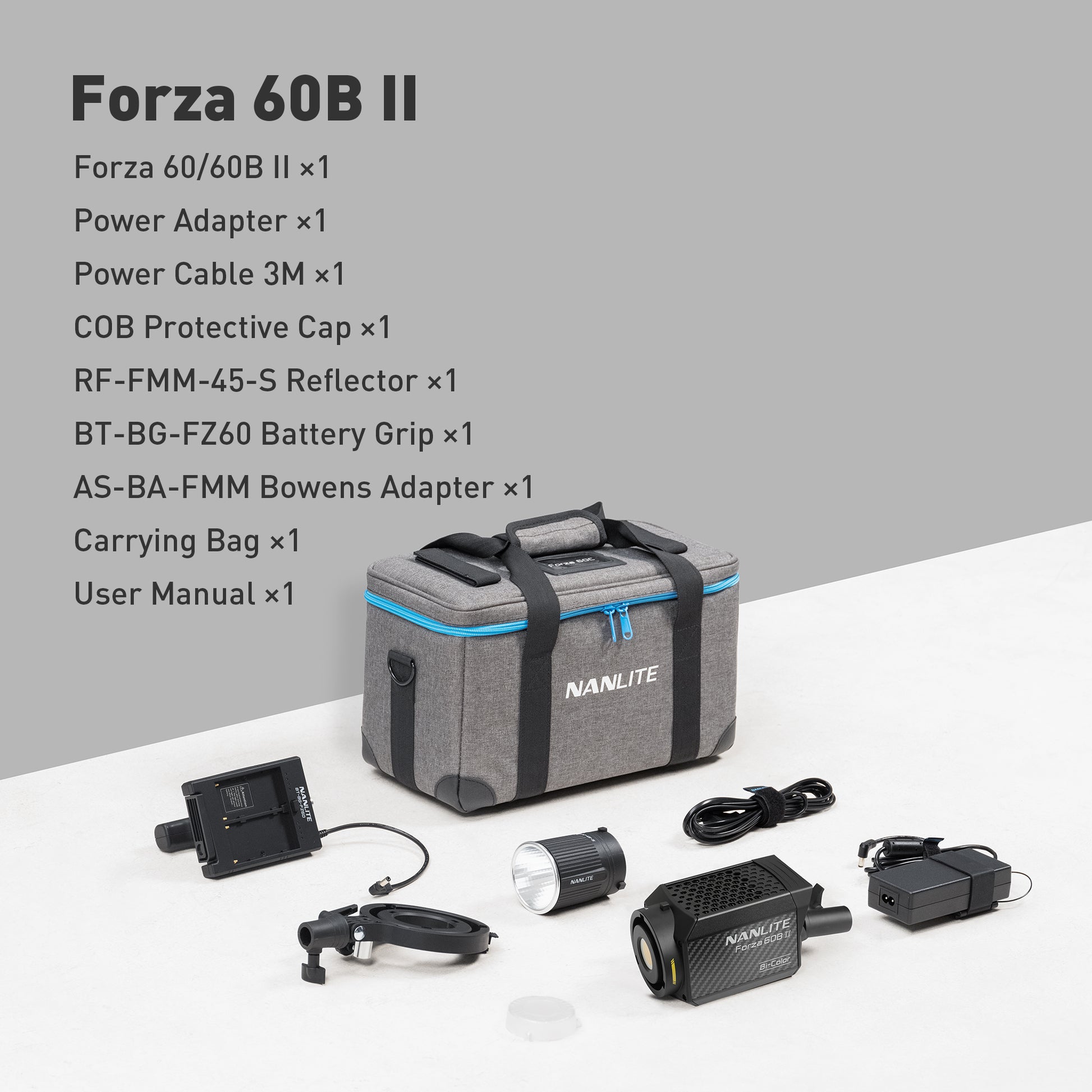 Forza 60B II Includes