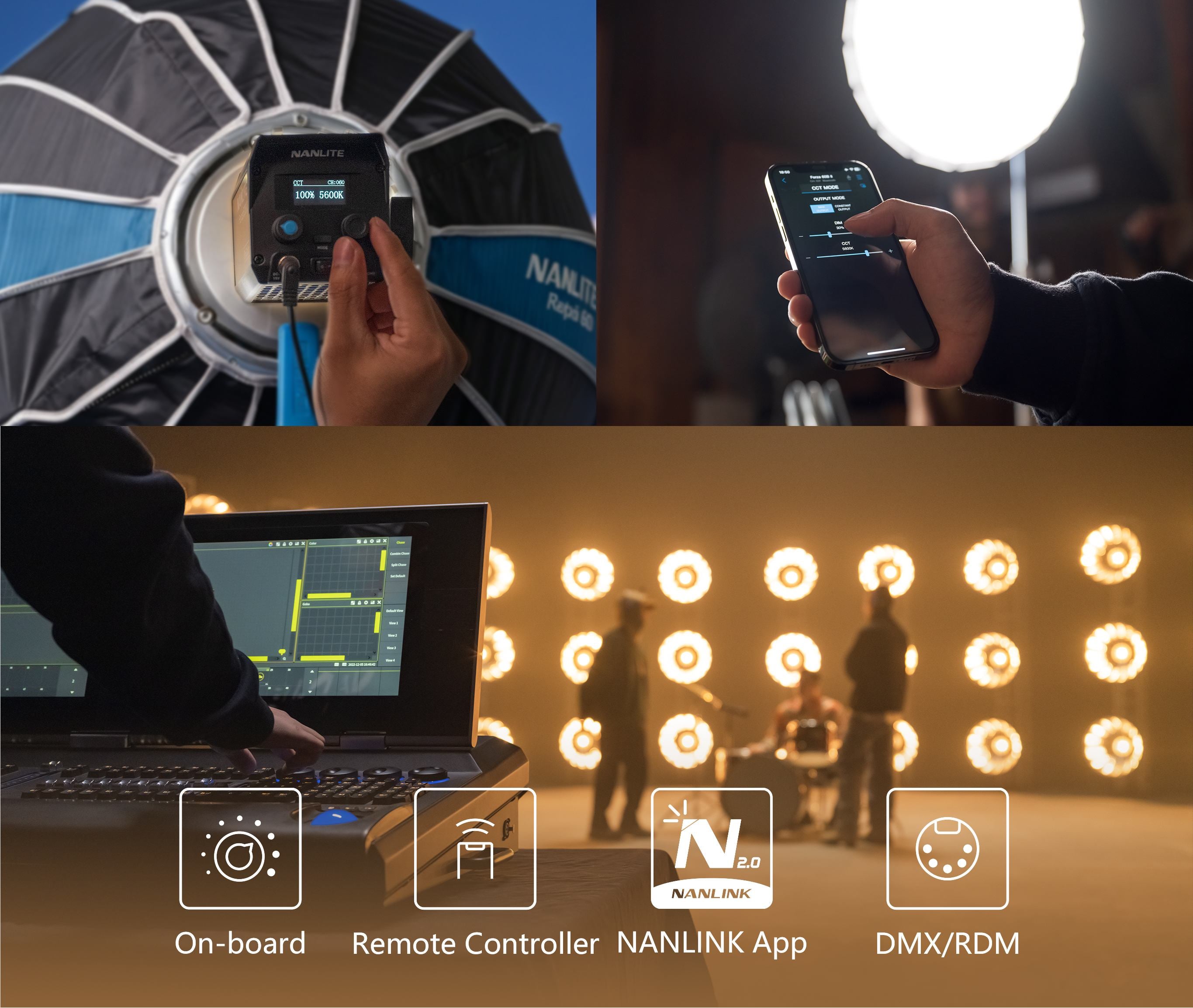 Forza 60 II Bicolor LED Spotlight, CCT 2700K-6500K | Nanlite
