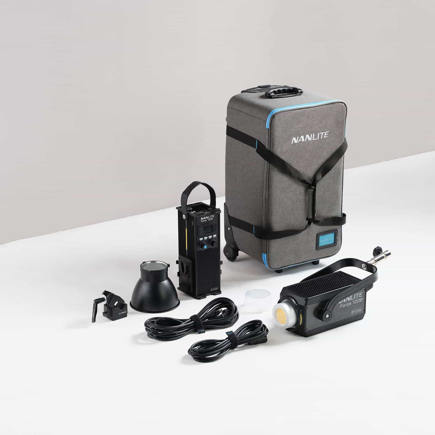 Forza 720B Bi-Color LED Spotlight with Rolling Case