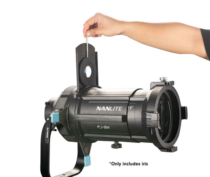 Adjustable Iris Diaphragm for the Bowens Projection Attachment