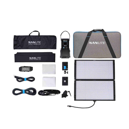 PavoSlim 240C 2x2 RGBWW LED Panel Light with CRMX