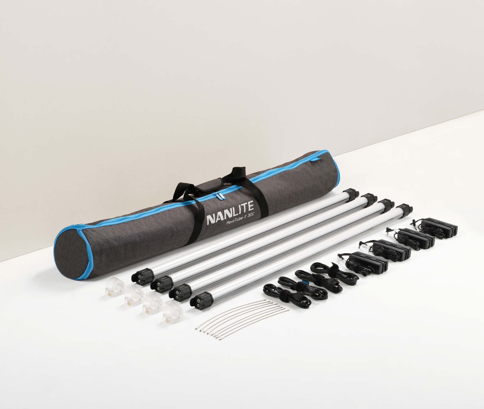 PavoTube II 30C 4-Foot RGBWW LED Tube 4-Light Kit | Nanlite