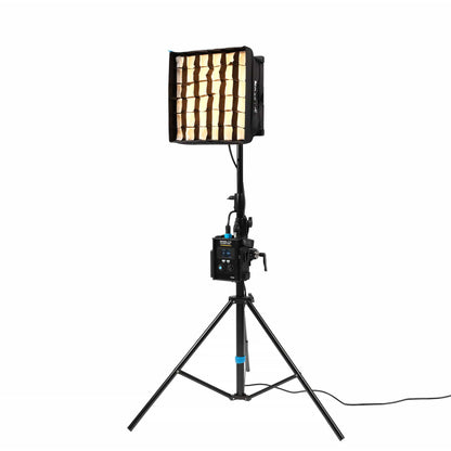 PavoSlim 60B 1x1 Bi-Color LED Panel 3-Light Kit with Pop-Up Softboxes, Stands, and Case
