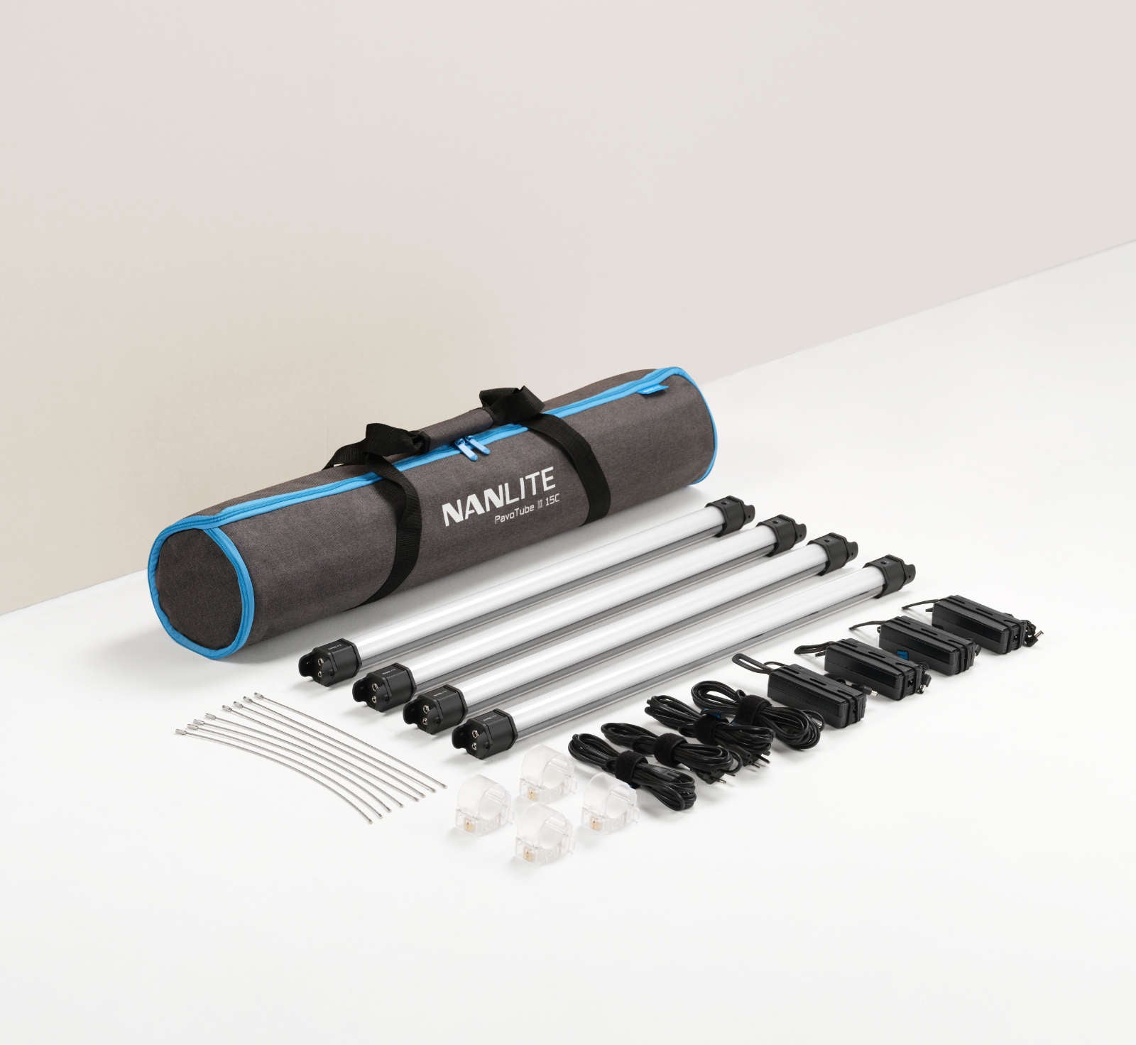 PavoTube II 15C 2-Foot RGBWW LED Tube 4-Light Kit | Nanlite