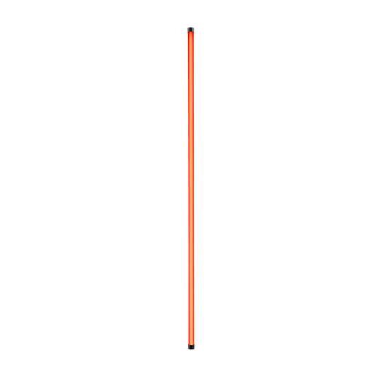 Nanlite PavoTube II 60XR 8-foot RGBWW LED Tube Light front view emitting red light