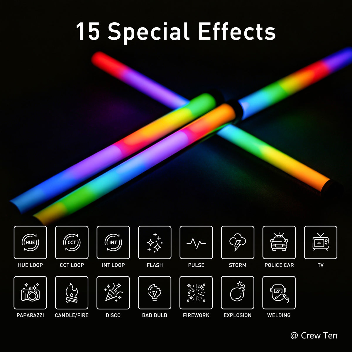 PavoTube II 30XR 4' RGBWW LED Pixel Tube with CRMX