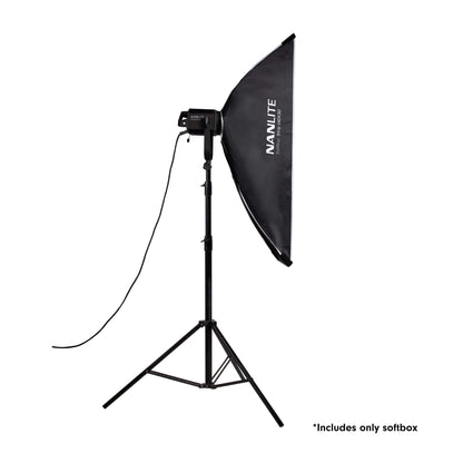 Nanlite Asymmetrical Stripbank Softbox with Bowens Mount (18x43in)