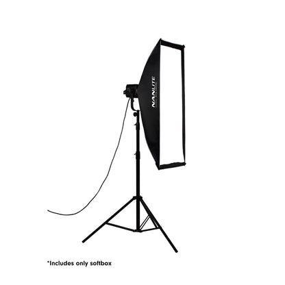 Nanlite Asymmetrical Stripbank Softbox with Bowens Mount (18x43in)