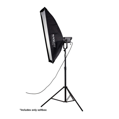 Nanlite Asymmetrical Stripbank Softbox with Bowens Mount (18x43in)