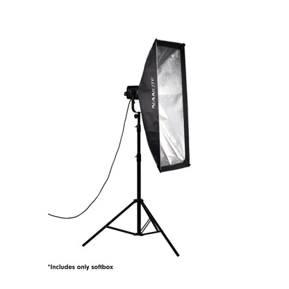 Nanlite Asymmetrical Stripbank Softbox with Bowens Mount (18x43in)
