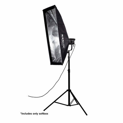 Nanlite Asymmetrical Stripbank Softbox with Bowens Mount (18x43in)
