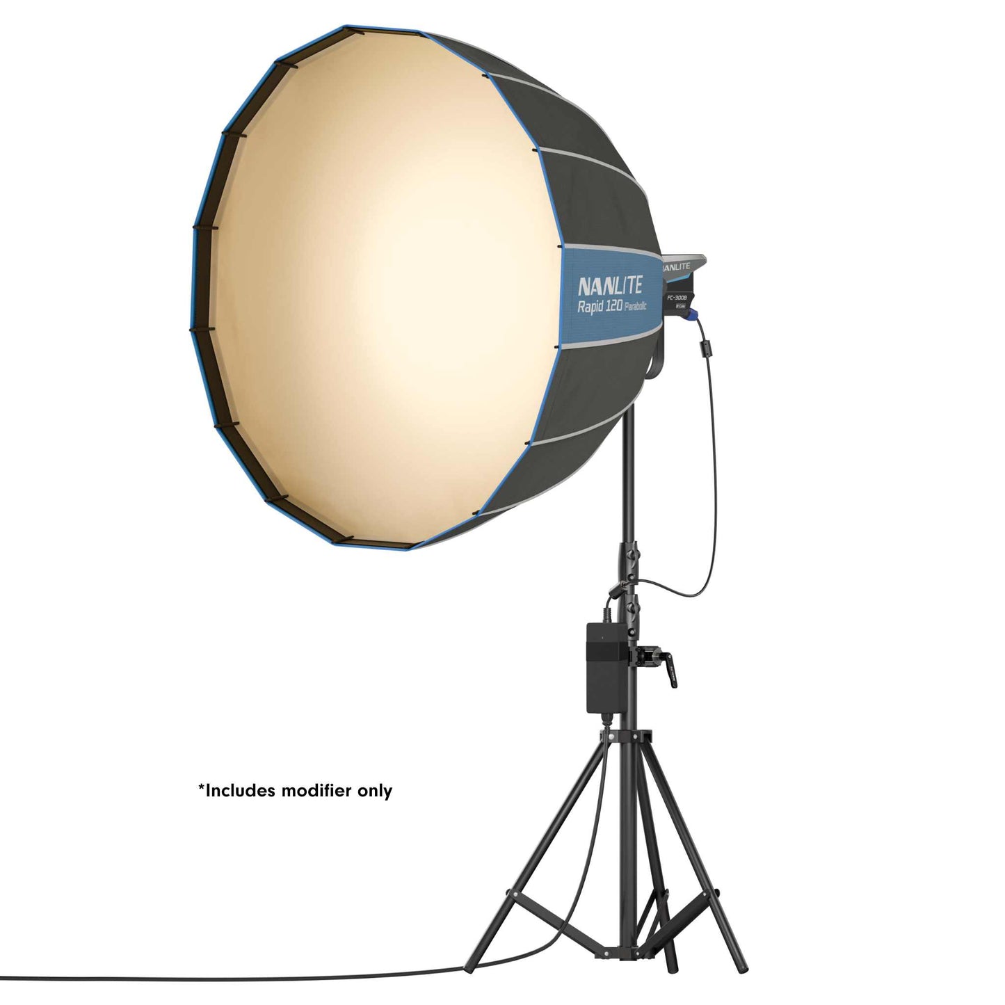 Rapid 120 Parabolic Softbox with Grid and Bowens Mount (47in)