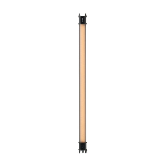 Nanlite PavoTube II 15C 2-foot RGBWW LED Tube Light front view emitting gold light