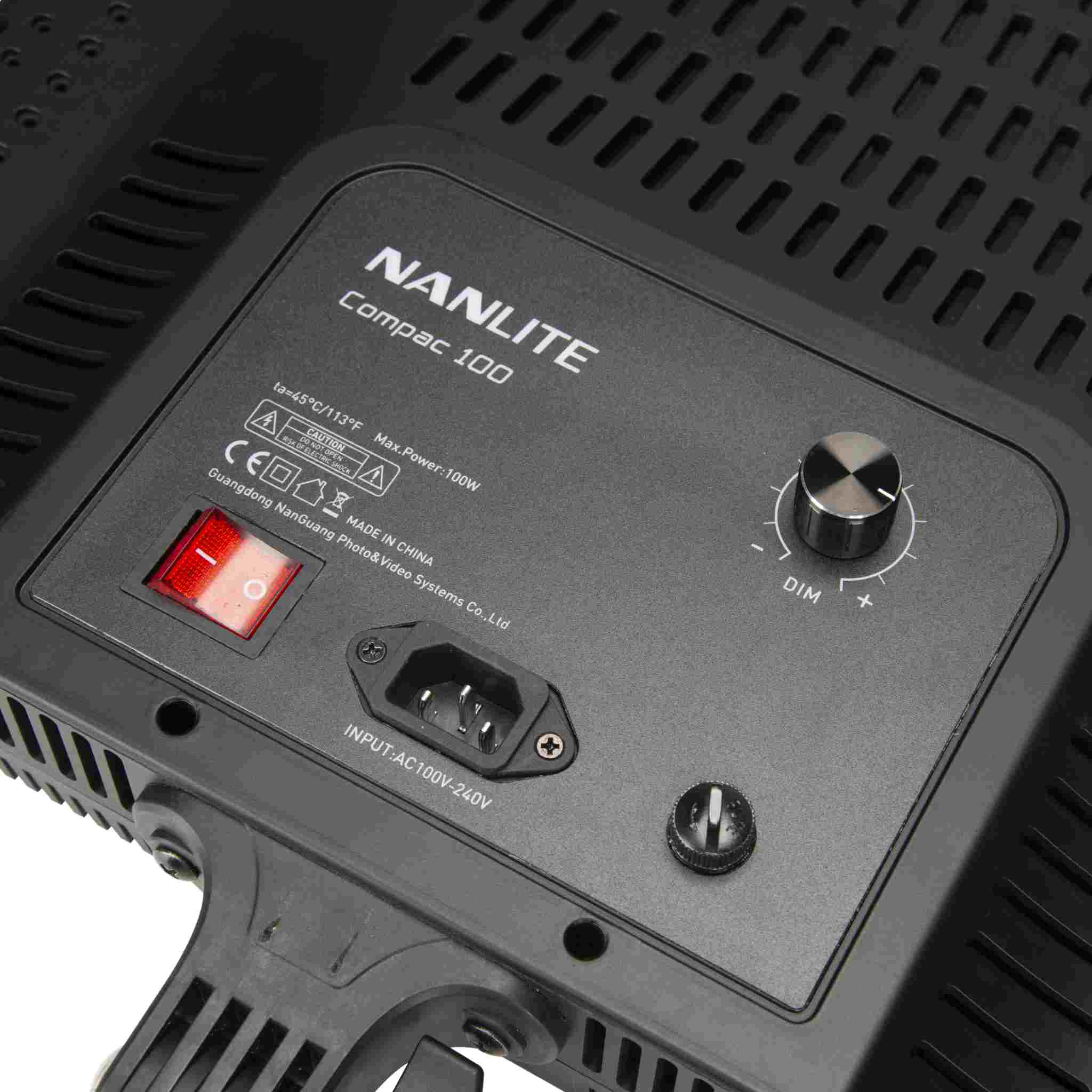 Nanlite Compac 100B Adjustable Bicolor Slim Soft Light Studio LED Pane