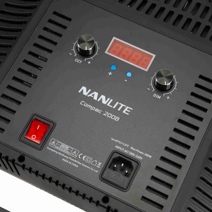 Nanlite Compac 200B Adjustable Bicolor Slim Soft Light Studio LED Panel