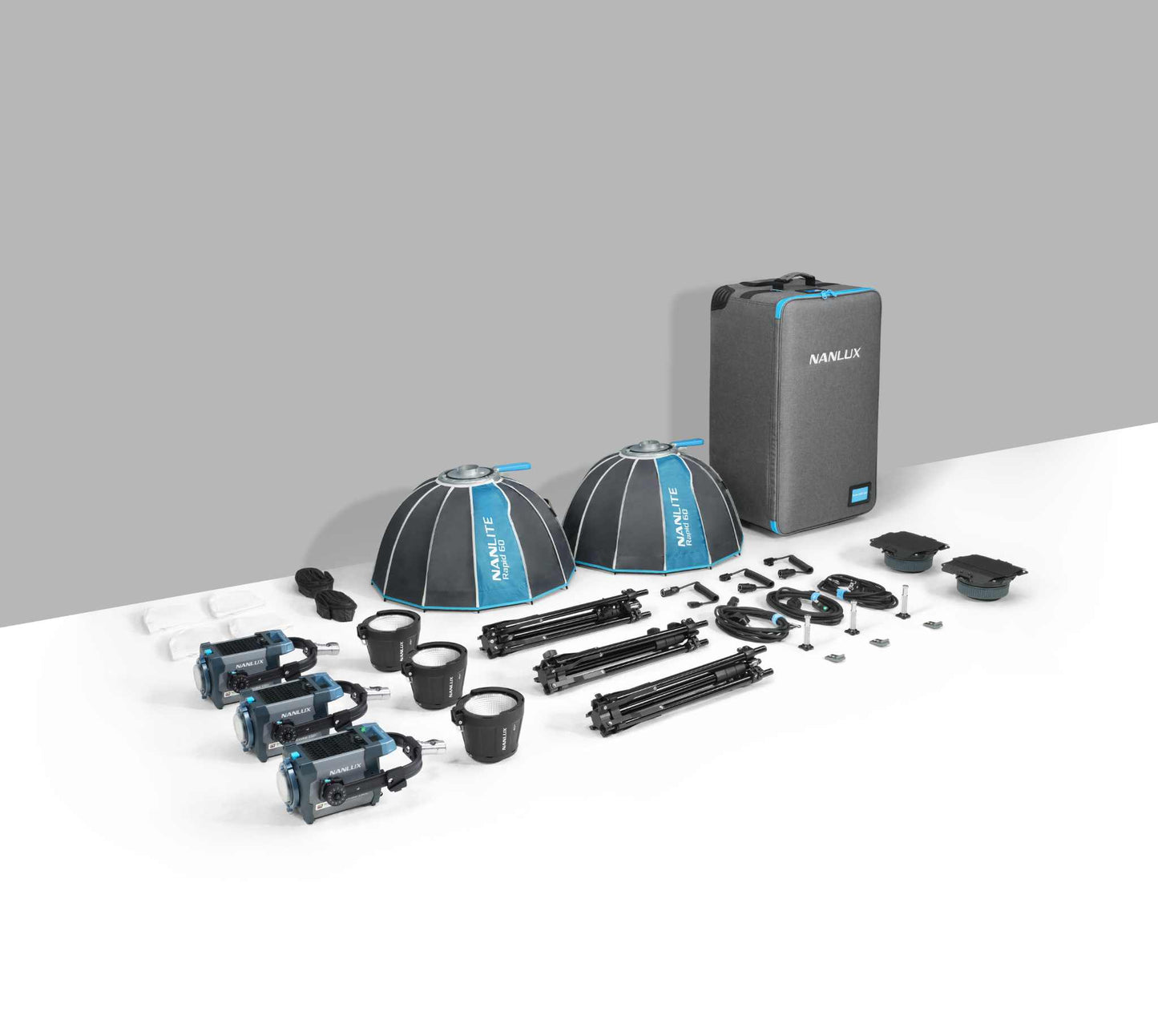 Evoke 150C 8-Chip Full-Color LED Spotlight 3-Kit