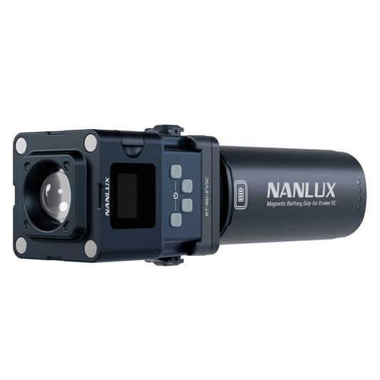 Evoke 5C front side view with magnetic battery grip