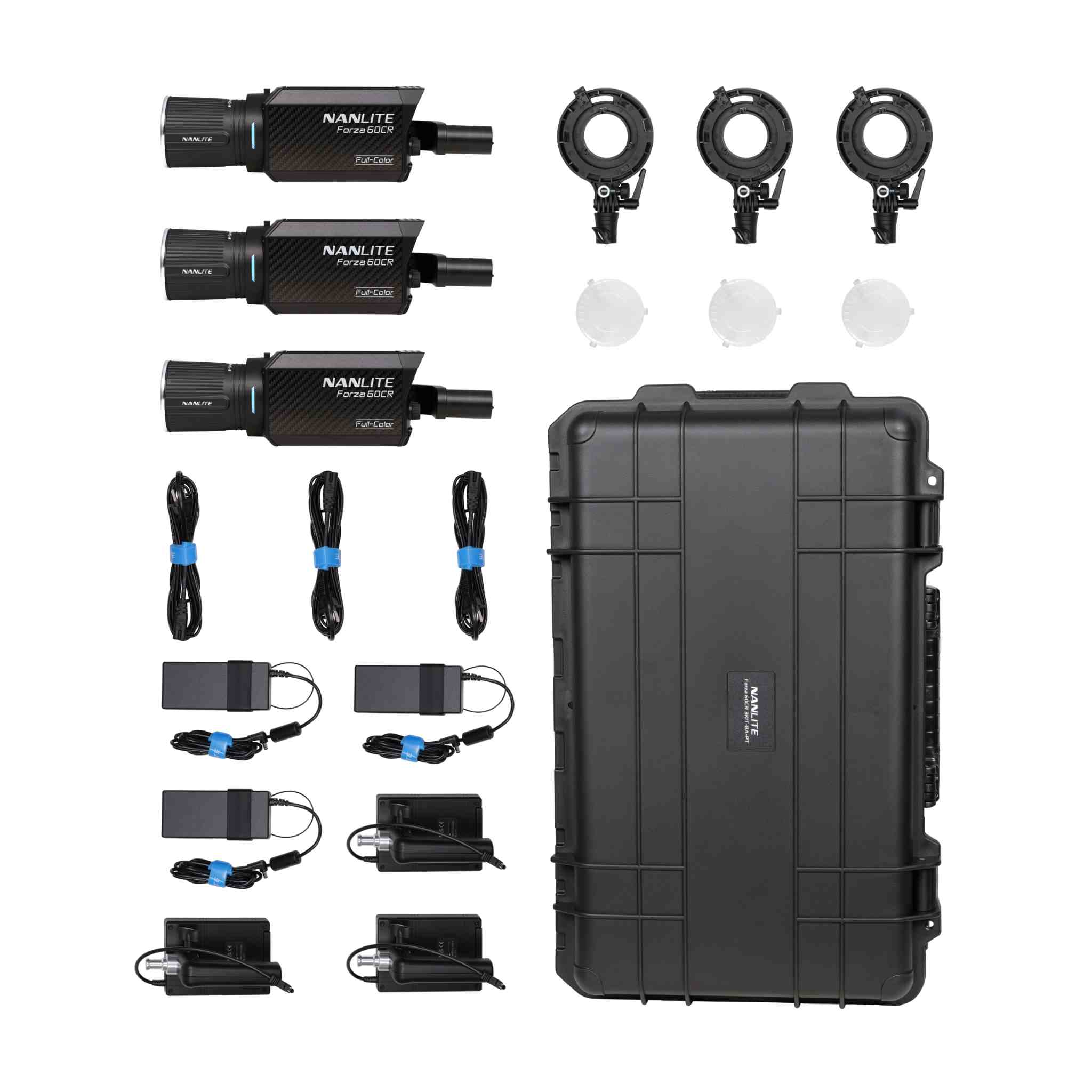 Forza 60CR RGBLAC with CRMX Spotlight 3-Light Kit | Nanlite
