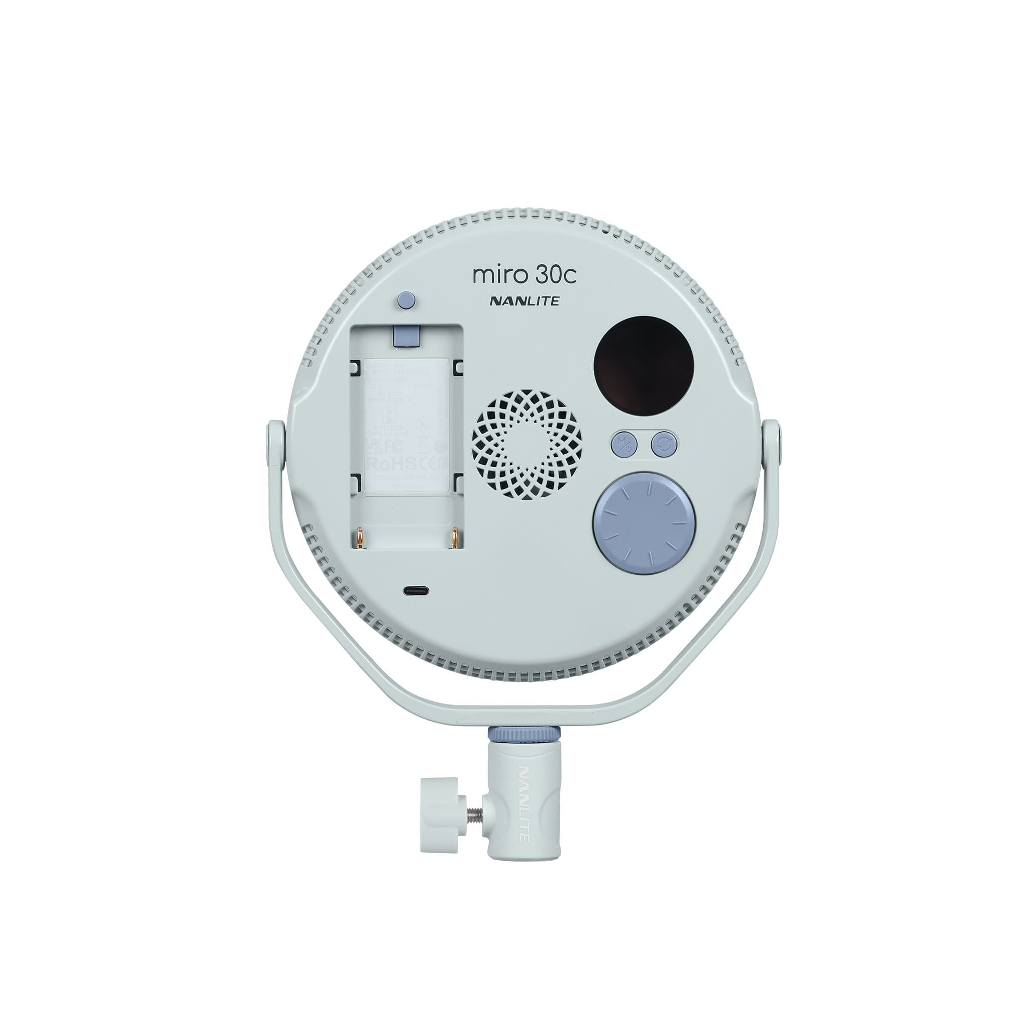 miro 30C Full-Color Round-Body LED Panel 2-Kit | Nanlite