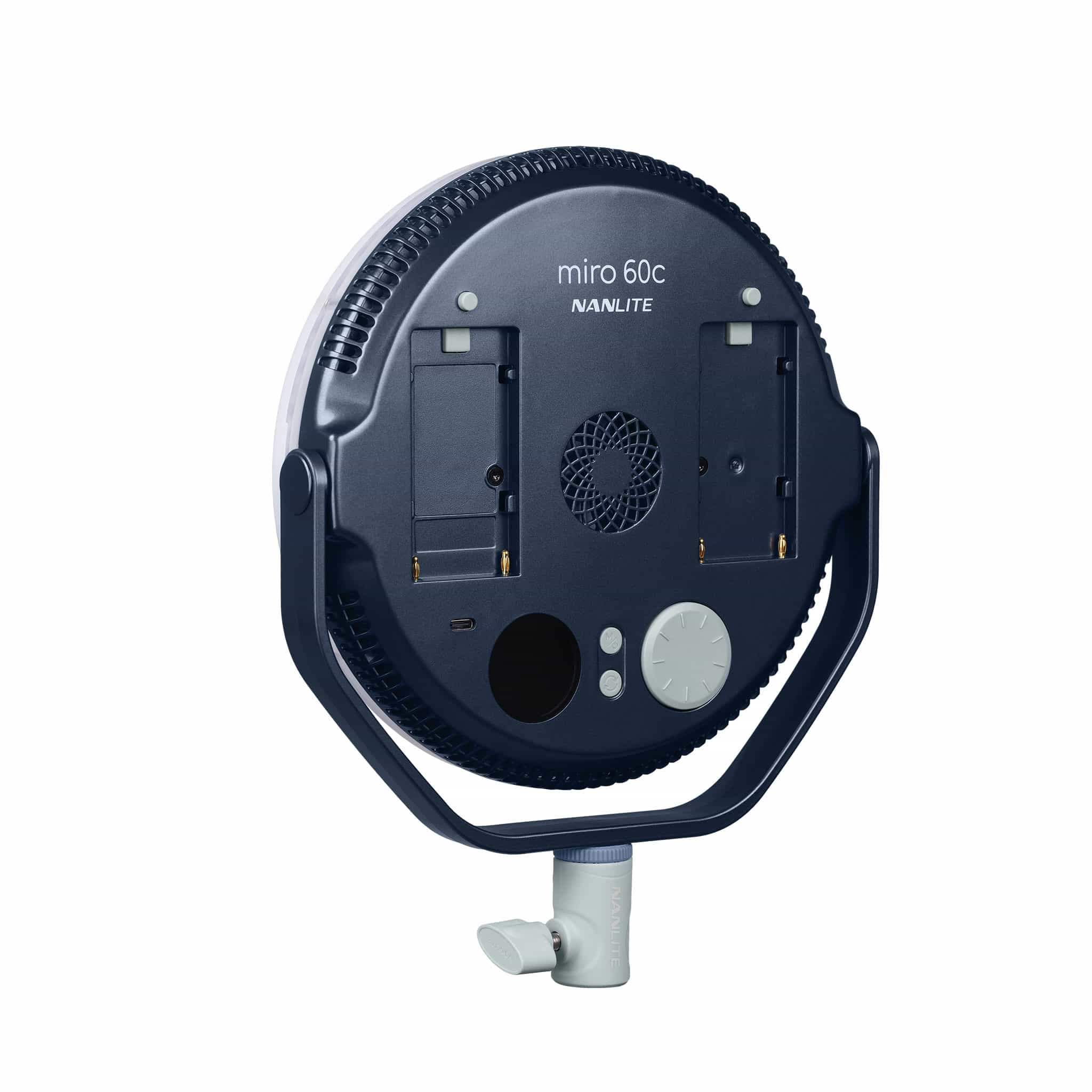 miro 60C Full-Color Round-Body LED Panel Light | Nanlite
