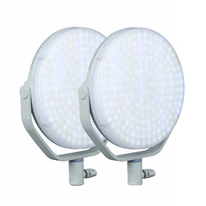 miro 60C LED Full-Color Round Panel 2-Light Kit, Mint Blue