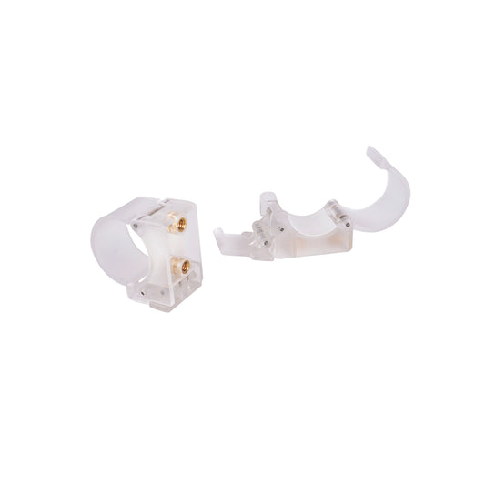 PavoTube Clear T12 LED Tube Mounting Clip with 1/4-20in Receivers