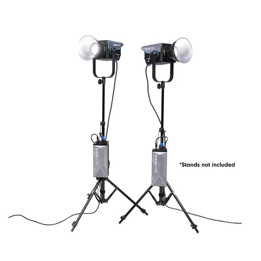 FC-500B Bi-Color LED Spotlight 2-Light Kit with Softboxes and Rolling Case