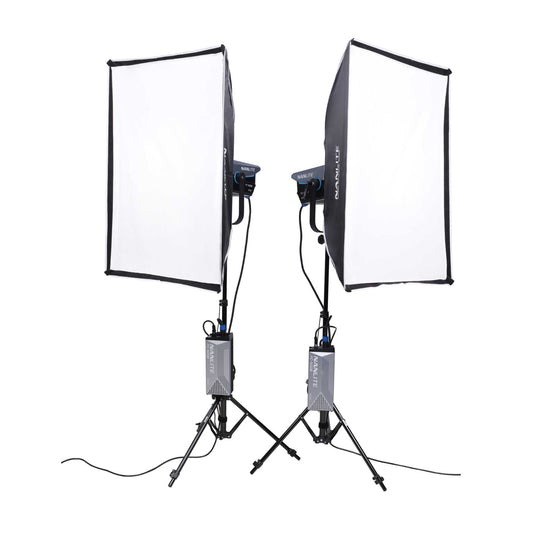 FC-500B Bi-Color LED Spotlight 2-Light Kit with Stands and Rolling Case