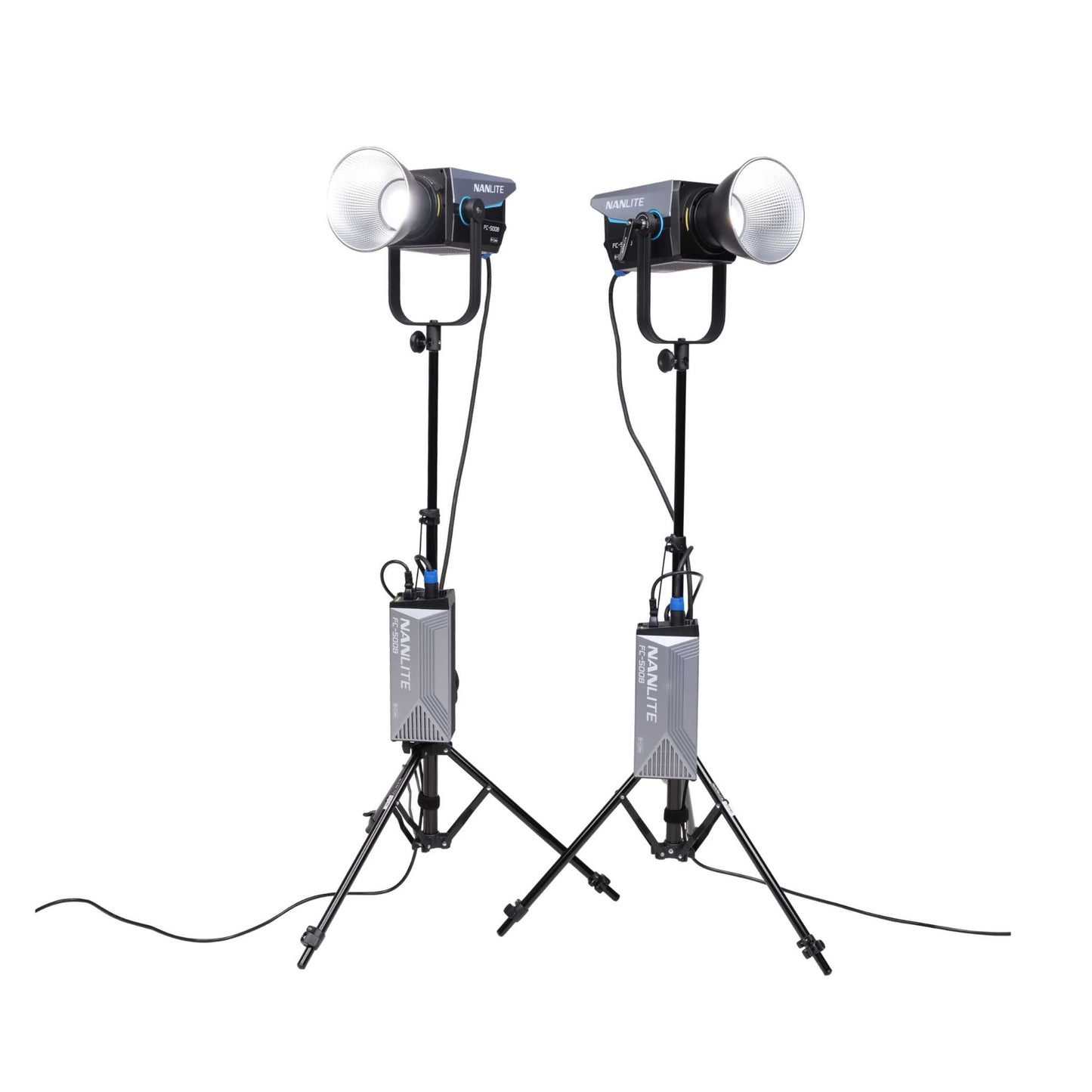 FC-500B Bi-Color LED Spotlight 2-Light Kit with Stands and Rolling Case