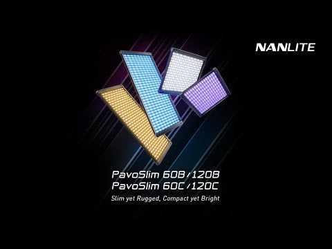 PavoSlim 60C 1x1 LED Panel Light RGBWW 2700-6500K | Nanlite