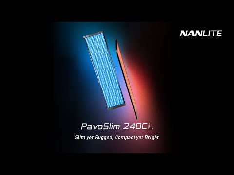 PavoSlim 240CL 4x1 RGBWW LED Panel Light with CRMX | Nanlite