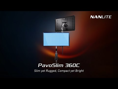 PavoSlim 360C 4x2 RGBWW LED Panel Light with CRMX | Nanlite