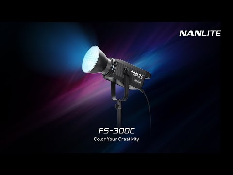 FS-300C RGBW Color LED Spotlight with Bowens Mount | Nanlite