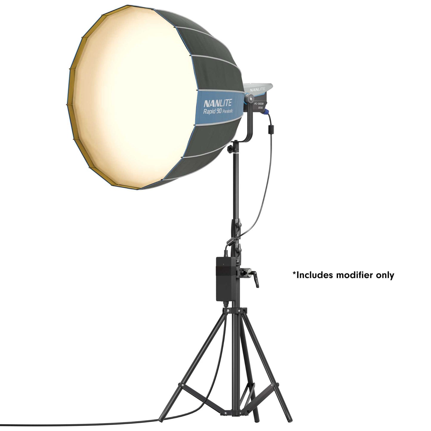 Rapid 90 Parabolic Softbox with Grid and Bowens Mount (35in)