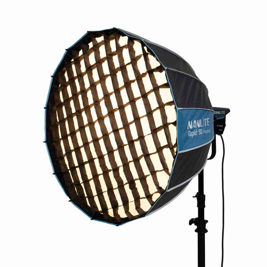 Rapid 90 Parabolic Softbox with Grid and Bowens Mount (35in)